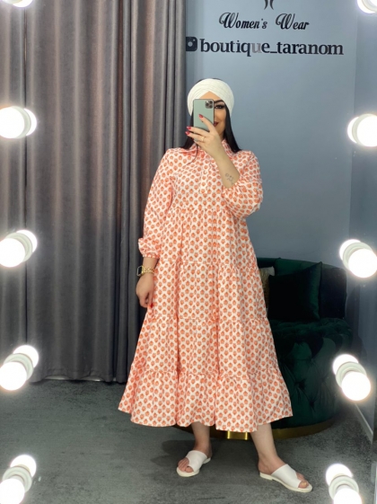 مانتو طرحدار  کد 439