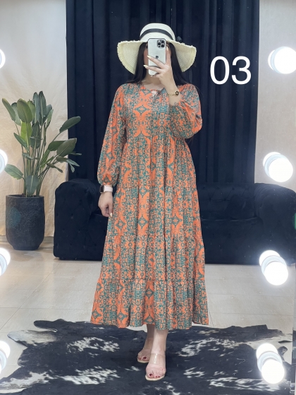 مانتو پیراهنی طرحدار ترک کد 11464