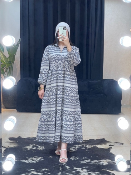 پیراهنی طرحدار برگ کد 1060