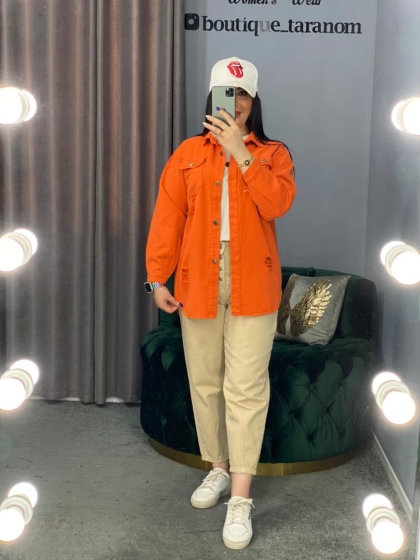 شومیز مانتویی زاپدار کد 545