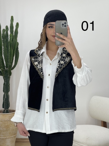 وست و شومیز سوزن دوزی کد 11468