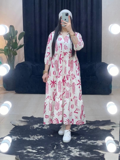 مانتو پیراهنی نیلو کد 899