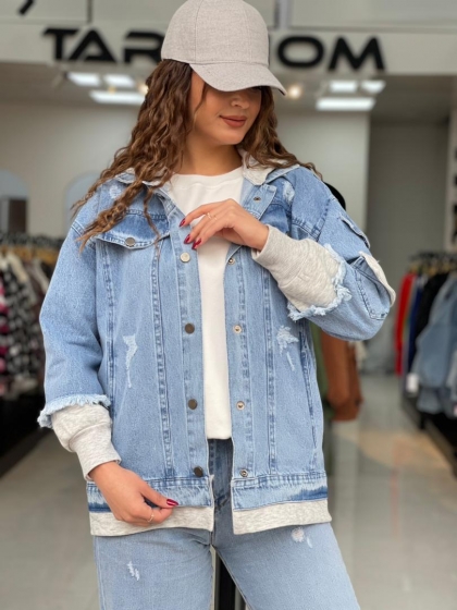 مانتو جین ترکیبی کد 11357