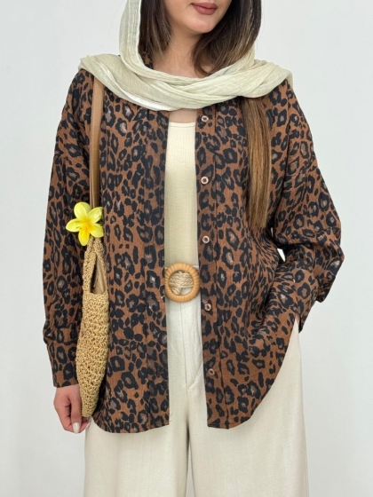 شومیز پلنگی کد 12667