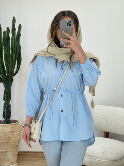 مانتو لینن کمرگت کد 11464