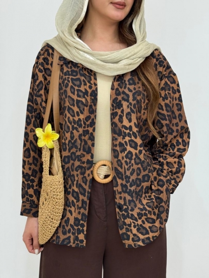 شومیز پلنگی ktn ترک کد 12728