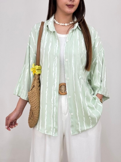 شومیز لینن طرح پری کد 12693