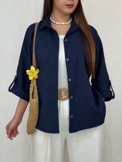 شومیز بنفشه کد 12747