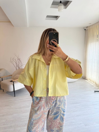 شومیز لینن باکسی کد 12662