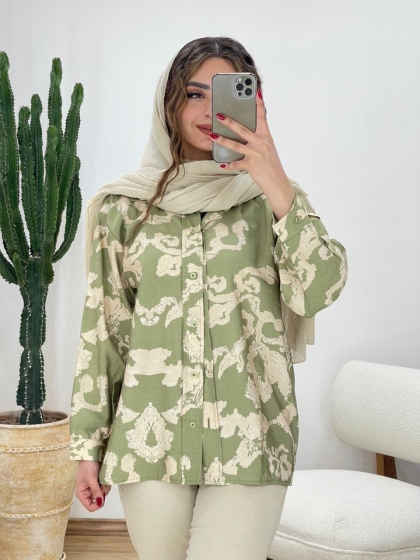 شومیز ترک آبرنگی کد 11478