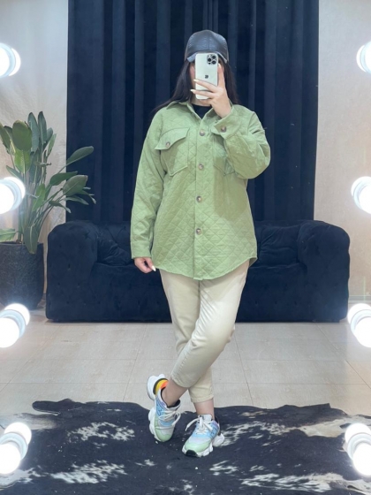 شومیز مانتویی فیتیله ای کد 11251