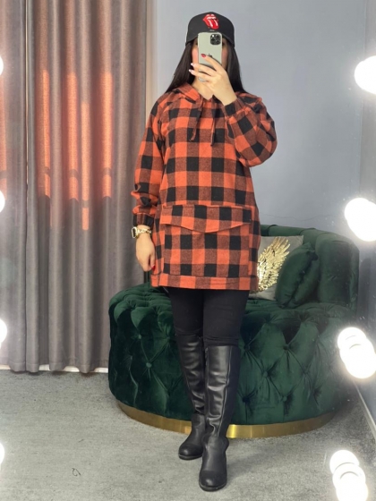 هودی چارخونه پشمی کد 613