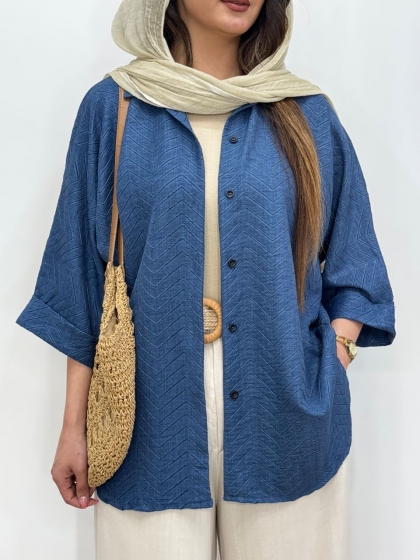 شومیز زیگزاگ کد 12544