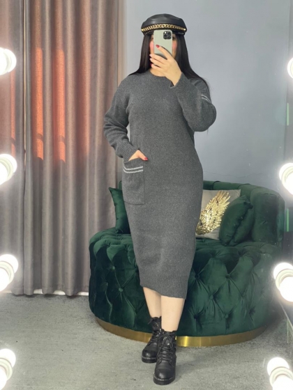 پیراهن بافت تک جیب کد 707