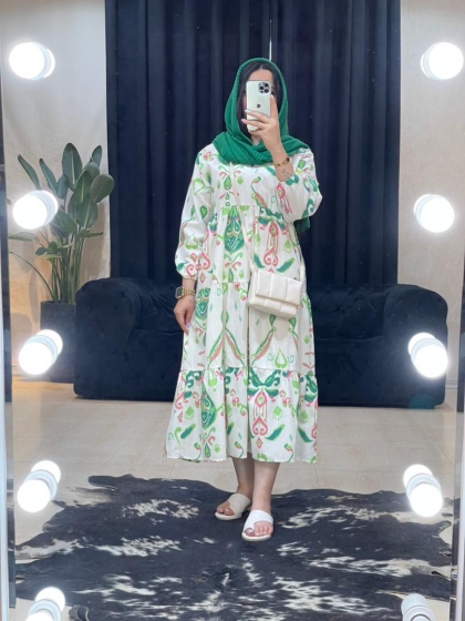 مانتو پیراهنی طرحدار شیوا کد 1131