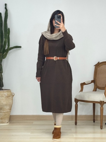 پیراهن بافت ماکسی کد 12808