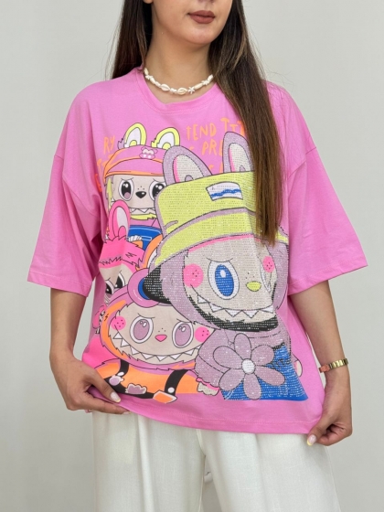 تیشرت لبوبو نگین دار کد 12701