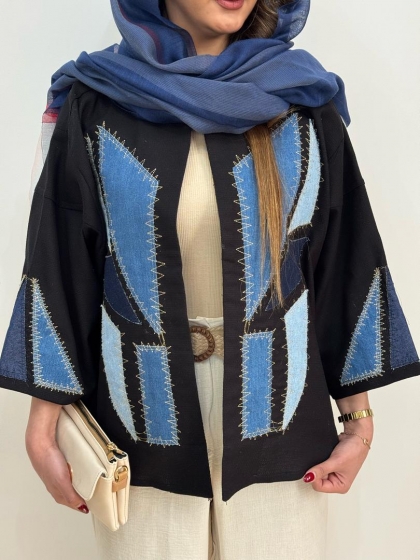 کت ترکیبی با جین کد 12306