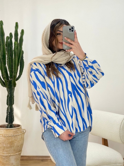 شومیز ترک زبرا کد 11480