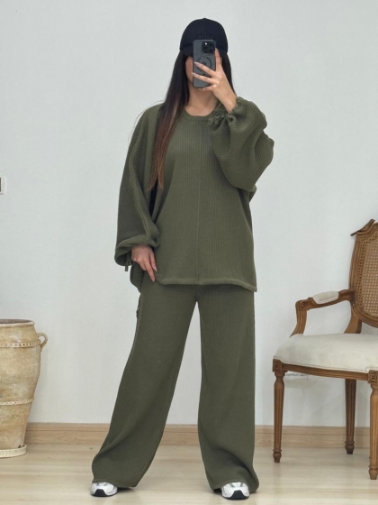 ست بافت آستین عروسکی کد 12980