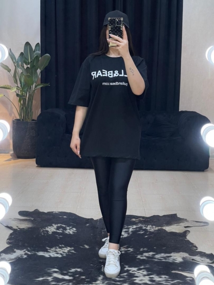 تیشرت لانگ حروف کد 1042