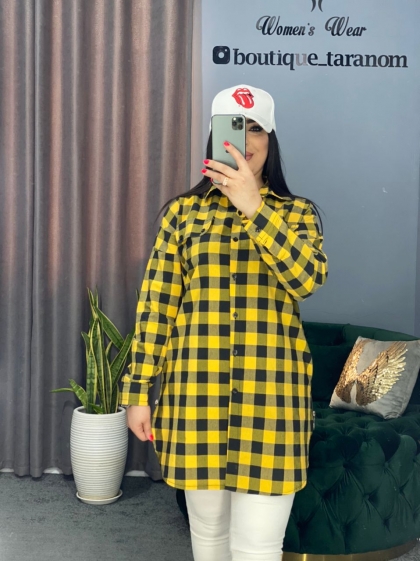 مانتو چهارخونه بغل زیپ کد 318