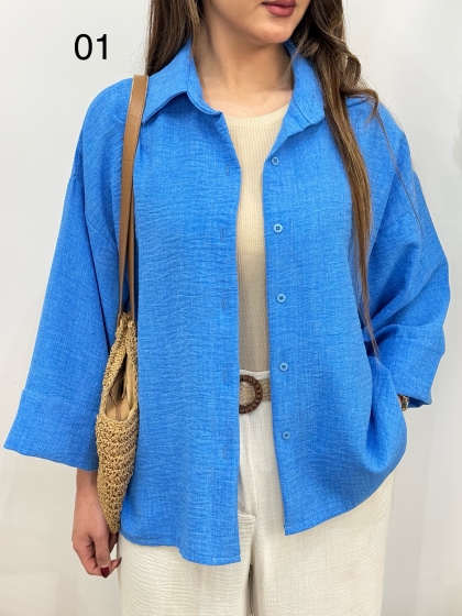 شومیز رنگین کمون کد 12311