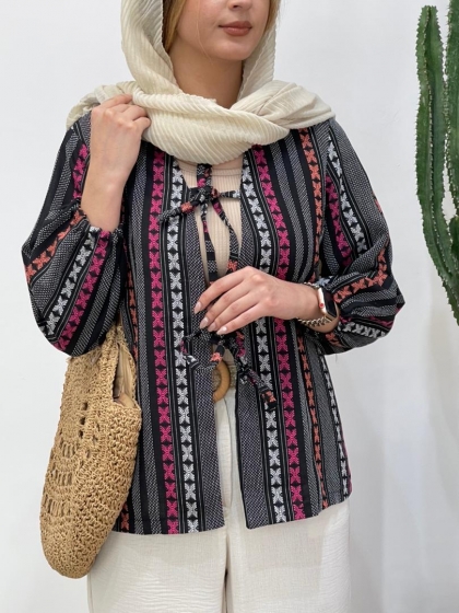 مانتو کتی طرحدار کد 12003