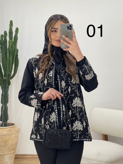 مانتو کتی آینه دوزی کد 11450