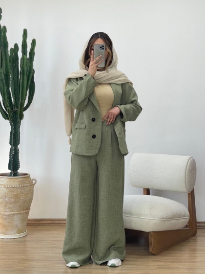 کت و شلوار شانتون کد 11456