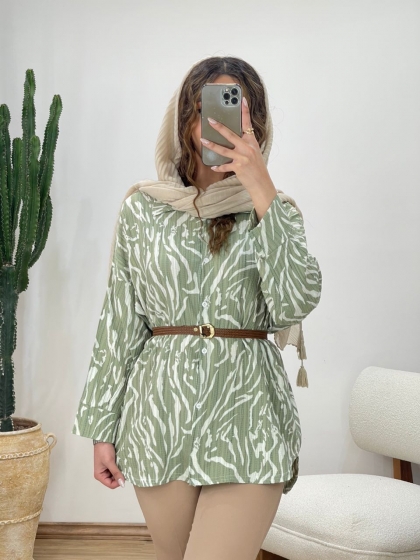 شومیز کراش زبرا کد 11719