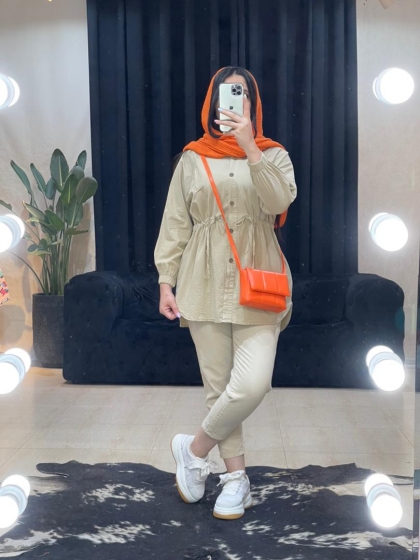 مانتو کمرگت سارینا کد 1127