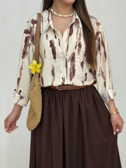 شومیز ktn رنگین کمان ترک کد 12729