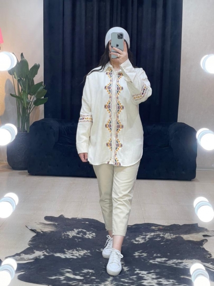 شومیز ترک برند پوپلین کد 828