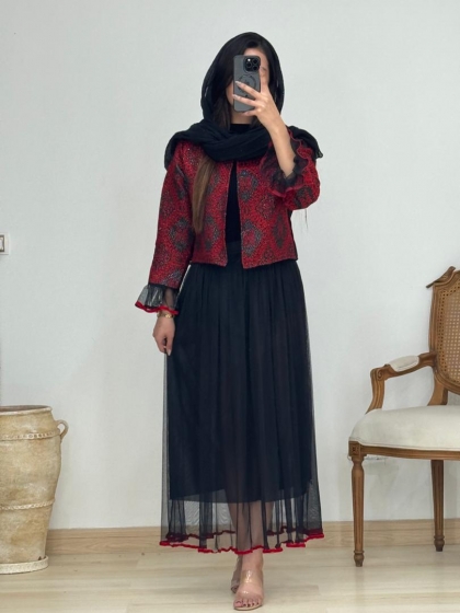 ست کت و دامن یلدایی کد 12931