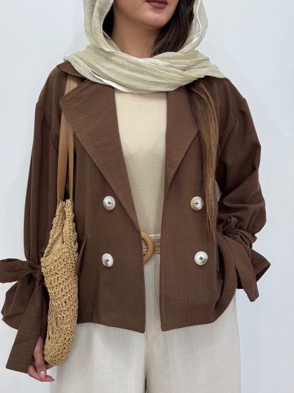 کت آستین عروسکی کد 12514