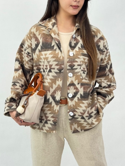 شومیز فوتر سرخپوستی کد 12831