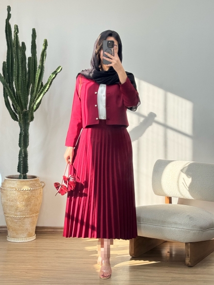 کت و دامن پلیسه کد 12313