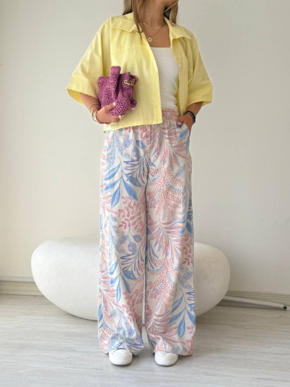 شلوار لینن ترک کد 12661