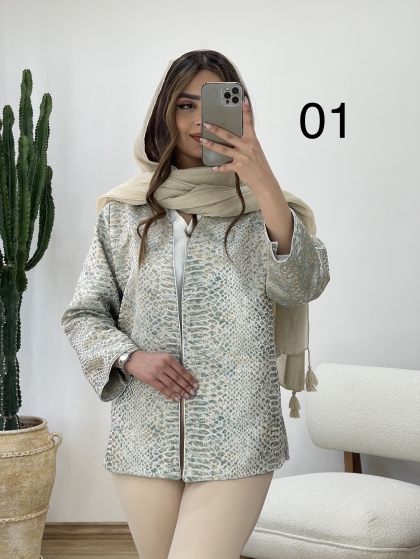 مانتو ژاکارد مغزی دوزی کد 11453