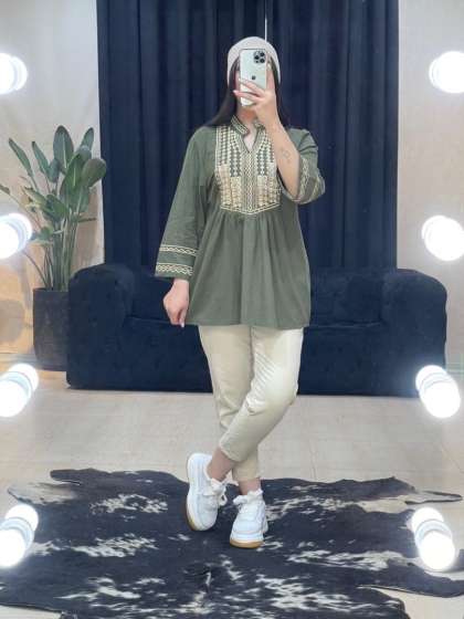 تونیک خرجکار هندی شندی کد 1124