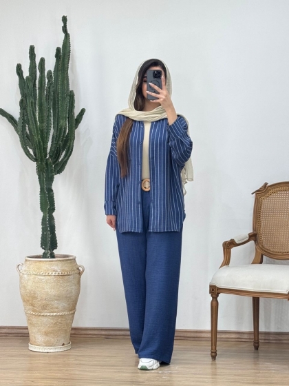 ست شومیز و شلوار محنا کد 12460