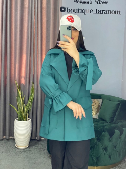 مانتو کتی استین عروسکی کد 292