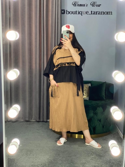 مانتو دو تیکه مونتریا  کد 443