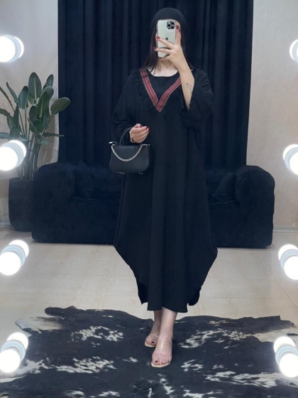 مانتو پیراهنی خرجکار سنتی کد 11122