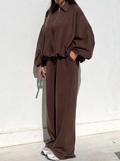 ست بامبر و شلوار بازل کد 12877