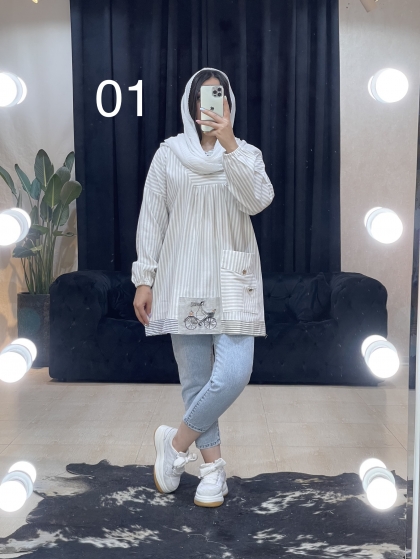 مانتو جلو بسته دوچرخه کد 1174