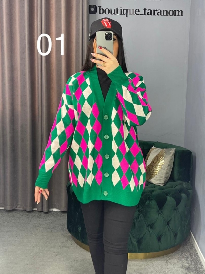 بافت لوزی جلو دکمه کد 565