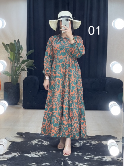 پیراهنی طرحدار ترک 11321