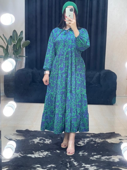 مانتو پیراهنی طرحدار ترک کد‌ 11153